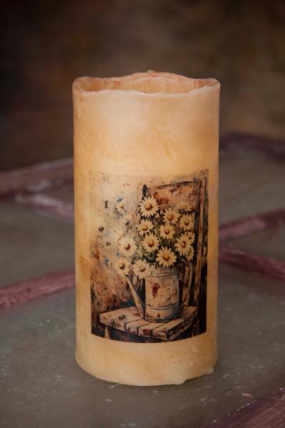 *NEW*  DECORATIVE PILLAR CANDLES - Barn Cat Mercantile, LLC